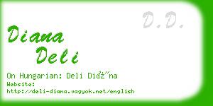 diana deli business card